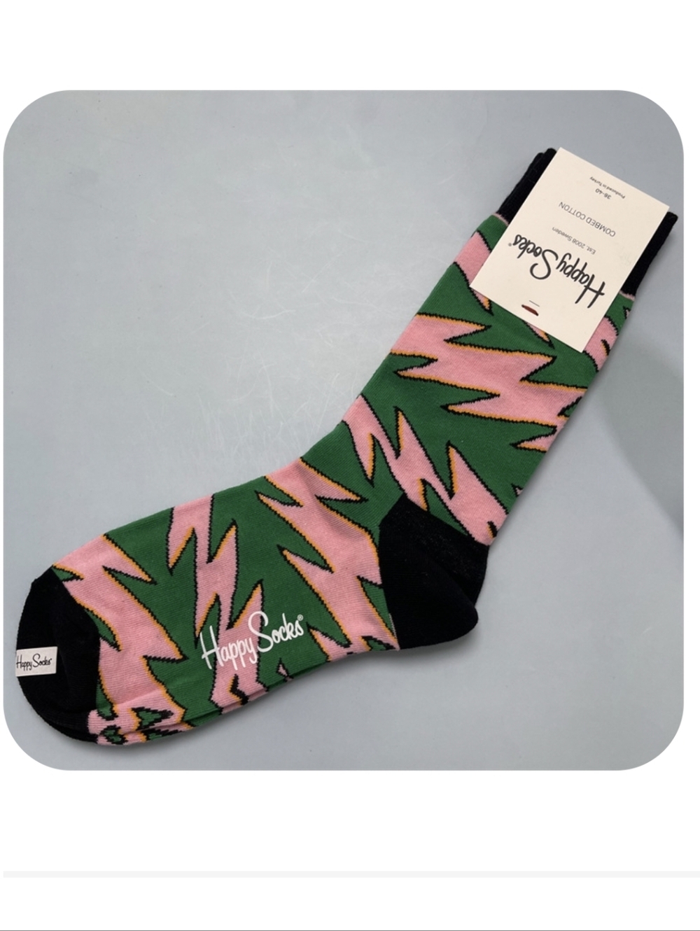 Happy Socks Zigzag Crew Socks